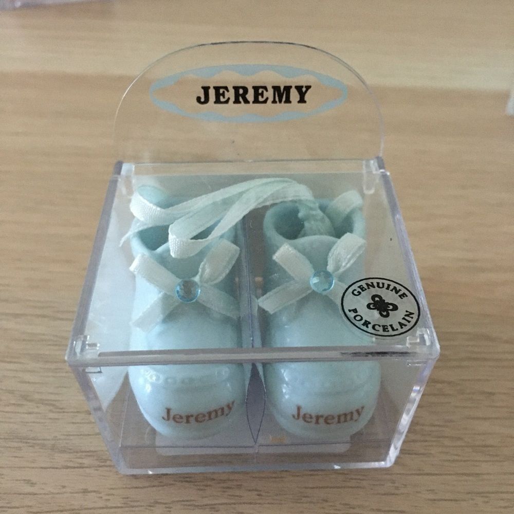 RUSS BERRIE PORCELAIN Keepsake BABY BOY: “Jeremy”